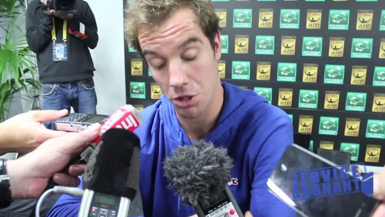 Paris-Bercy 2013 - Richard Gasquet : "Je suis à 100% pour ce tournoi"