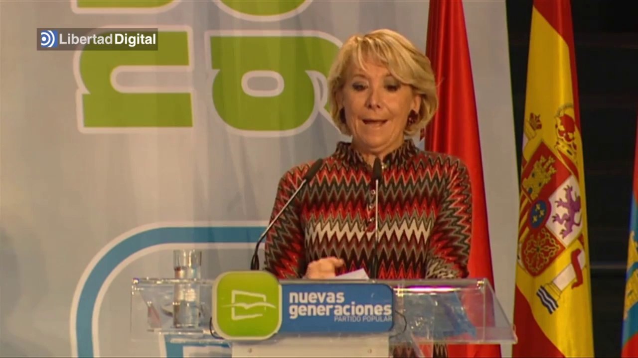 Esperanza Aguirre en el XII Congreso de Nuevas Generaciones