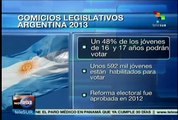 Casi 600 mil menores de edad argentinos podrán votar en elecciones