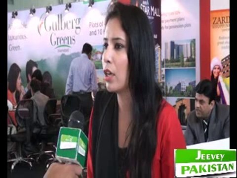 Samina Akhter Talked with Naveed Anjum Jeeveypakistan at Expo Lahore(Real Estate & Builders)