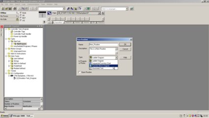 Creating a New Routine on RSLogix 5000