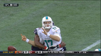 Tannehill's fumble recovered by Ninkovich