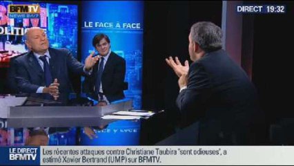 Скачать видео: BFM Politique: Xavier Bertrand, député UMP de l'Aisne face à Jean-Marie Le Guen, député PS de Paris - 27/10 5/6