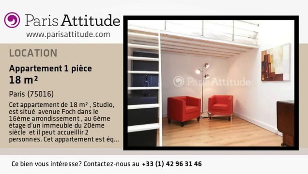 Appartement Studio à louer - Avenue Foch, Paris - Ref. 7785