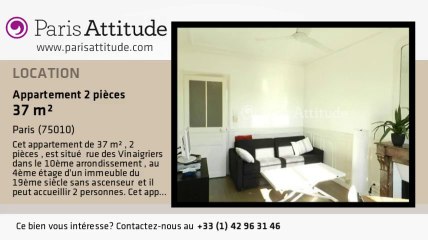 Appartement 1 Chambre à louer - Canal St Martin, Paris - Ref. 8044