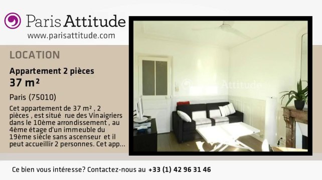 Appartement 1 Chambre à louer - Canal St Martin, Paris - Ref. 8044