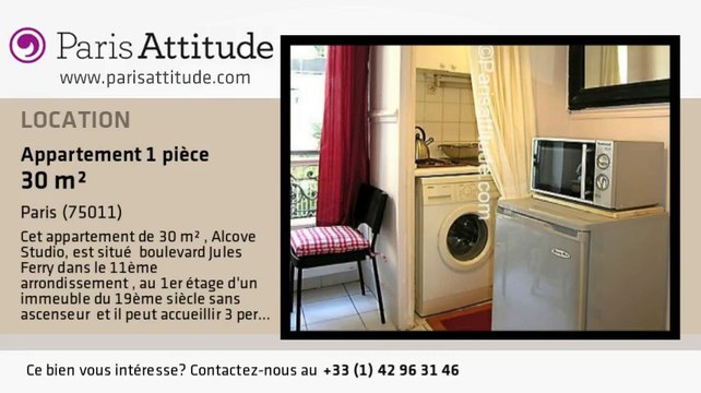Appartement Alcove Studio à louer - République, Paris - Ref. 6863