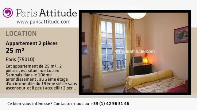 Appartement 1 Chambre à louer - Faubourg St Martin, Paris - Ref. 2612