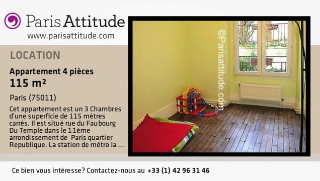 Appartement 3 Chambres à louer - République, Paris - Ref. 3020