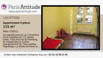 Appartement 3 Chambres à louer - République, Paris - Ref. 3020