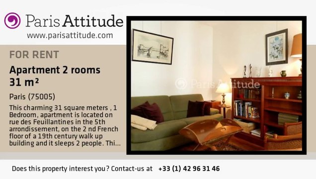 1 Bedroom Apartment for rent - Port Royal, Paris - Ref. 2511