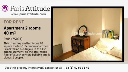 1 Bedroom Apartment for rent - Châtelet, Paris - Ref. 1509