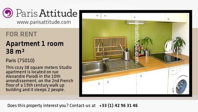 Studio Apartment for rent - Canal St Martin, Paris - Ref. 2525