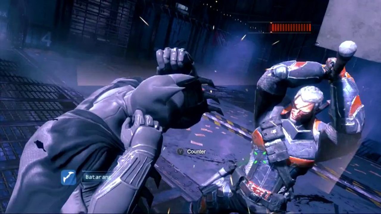 Batman Arkham Origins Walktrought - Deathstroke Boss Battle Gameplay