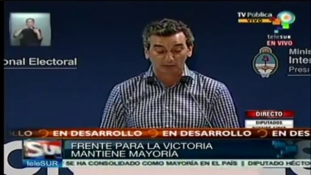 Elecciones legislativas argentinas confirman triunfo de FPV
