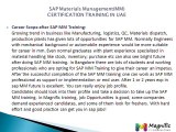 SAP Materials Management(MM)CERTIFICATION TRAINING IN UAE@magnifictraining.com