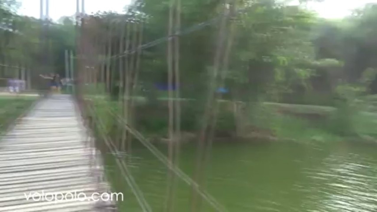 View from Rope Bridge in Kaeng Krachan National Park, Reservoir lake