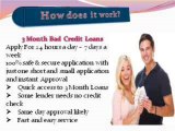 3 Month Bad Credit Loans, Easy Way Up To £1000 Online With No Credit Check