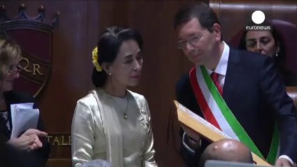 Aung San Suu Kyi citoyenne d'honneur de Rome