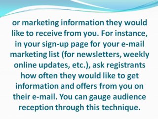 Don't Overdo Your Web Marketing Campaign