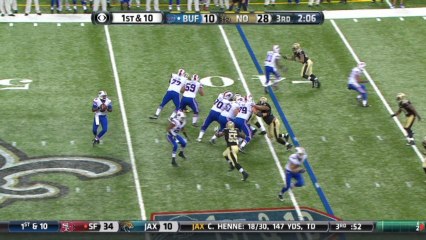 QB Lewis to WR Goodwin, 26-yd, pass