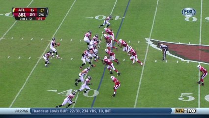 Cardinals defense, sack, 10-yd loss