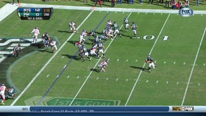 Giants defense, sack, 10-yd loss