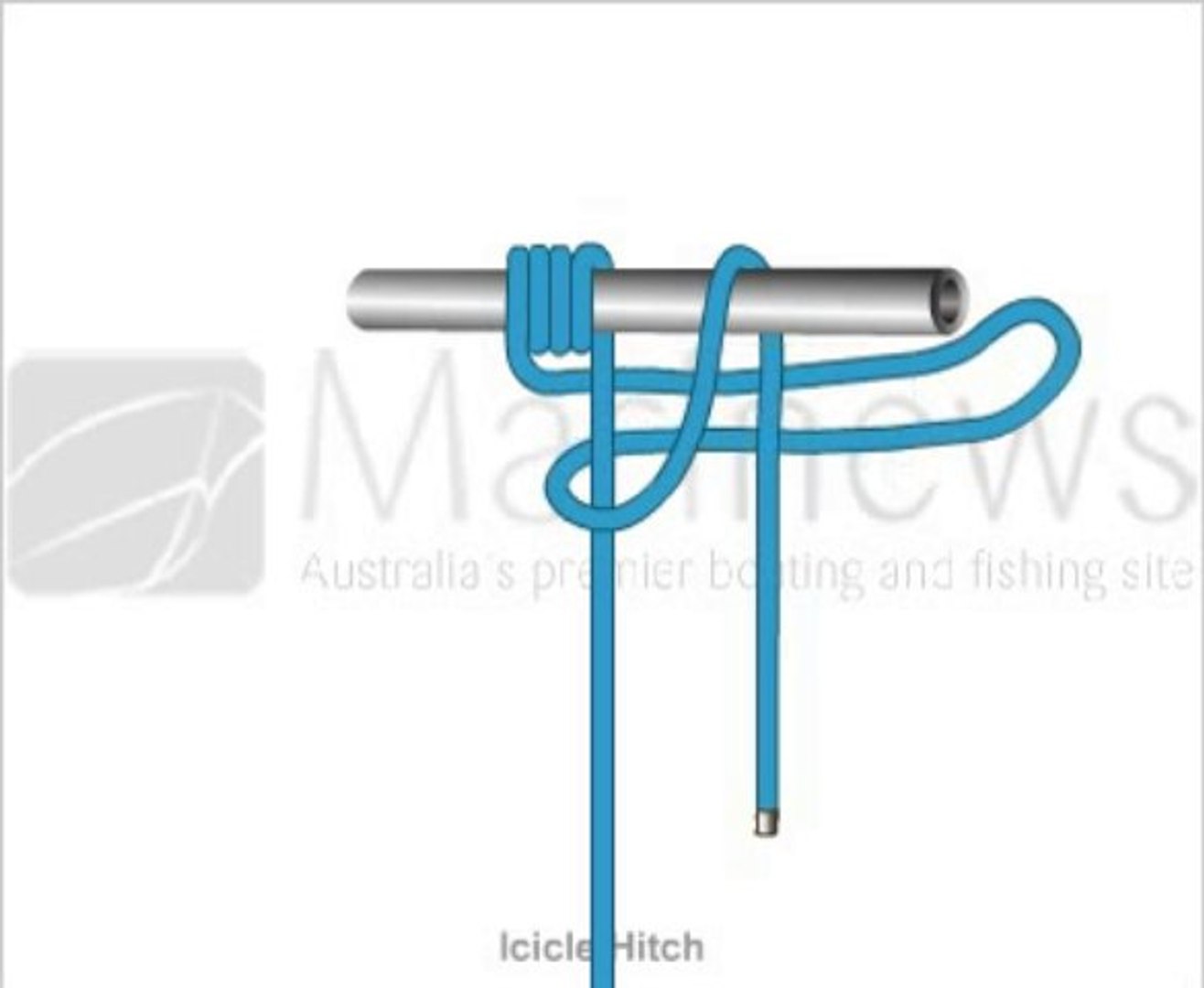 ⁣How to tie Lcicle Hitch Knot