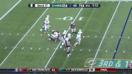 Patriots defense, sack, 7-yd loss