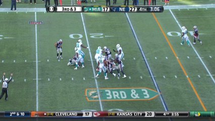 Patriots defense, sack, 6-yd loss