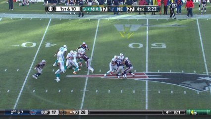 Patriots defense, sack, 8-yd loss