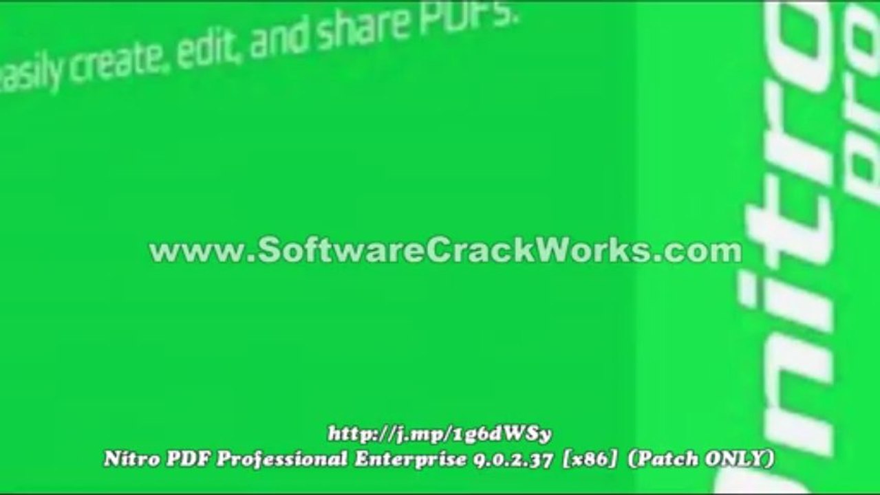 Nitro PDF Professional Enterprise 9.0.2.37 [x86] (Patch ONLY)
