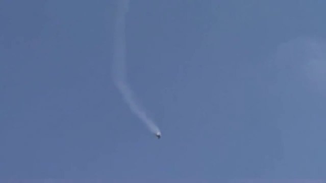 Syrian helicopter explodes mid-flight