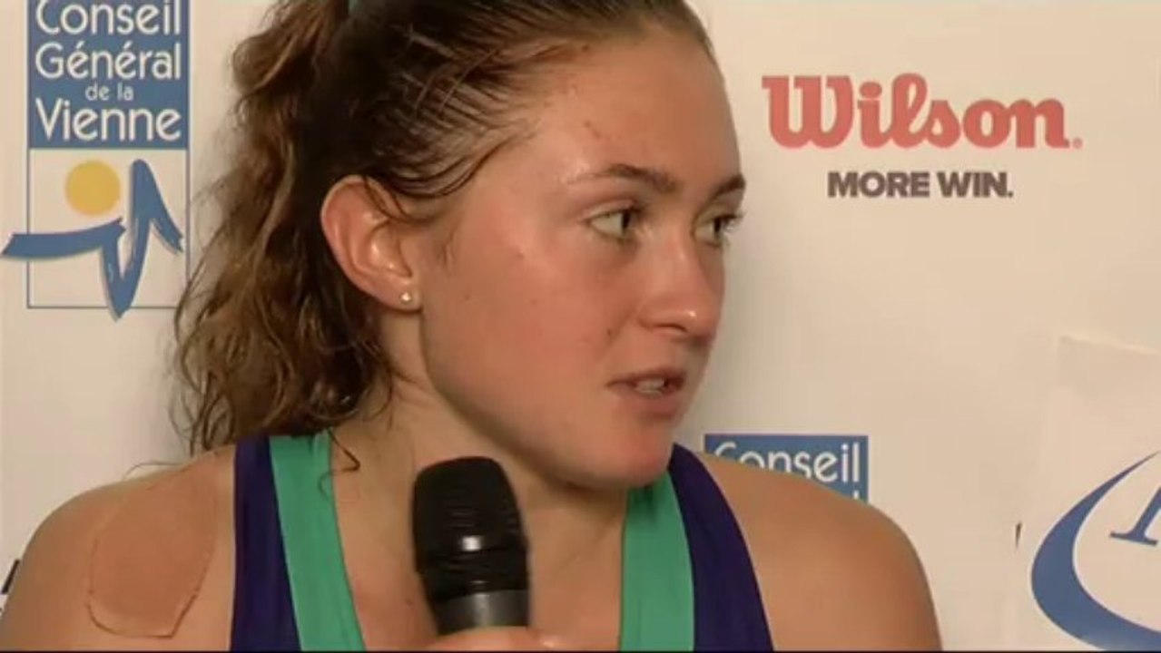 Interview Aliaksandra SASNOVICH vainqueur Internationaux Féminins de la Vienne 2013