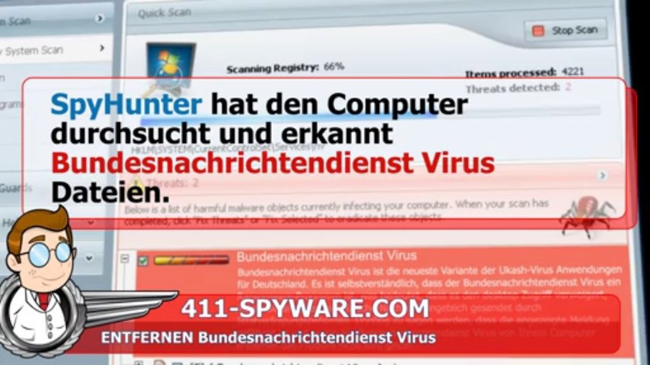 Bundesnachrichtendienst Virus entfernen