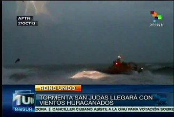 Tormenta San Judas alerta a Reino Unido