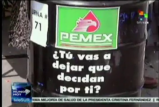 Organizaciones políticas marchan contra reforma energética en México