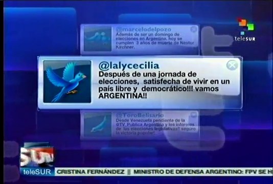 Tuiteros argentinos reconocen el triunfo de FPV y a Néstor Kirchner