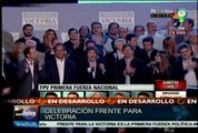 Celebran partidarios de FPV triunfo en legislativas