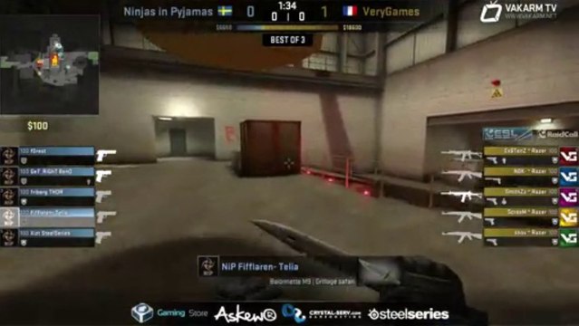 VeryGames vs NiP - Finale EMS Fall 2013 - 1ère map Nuke