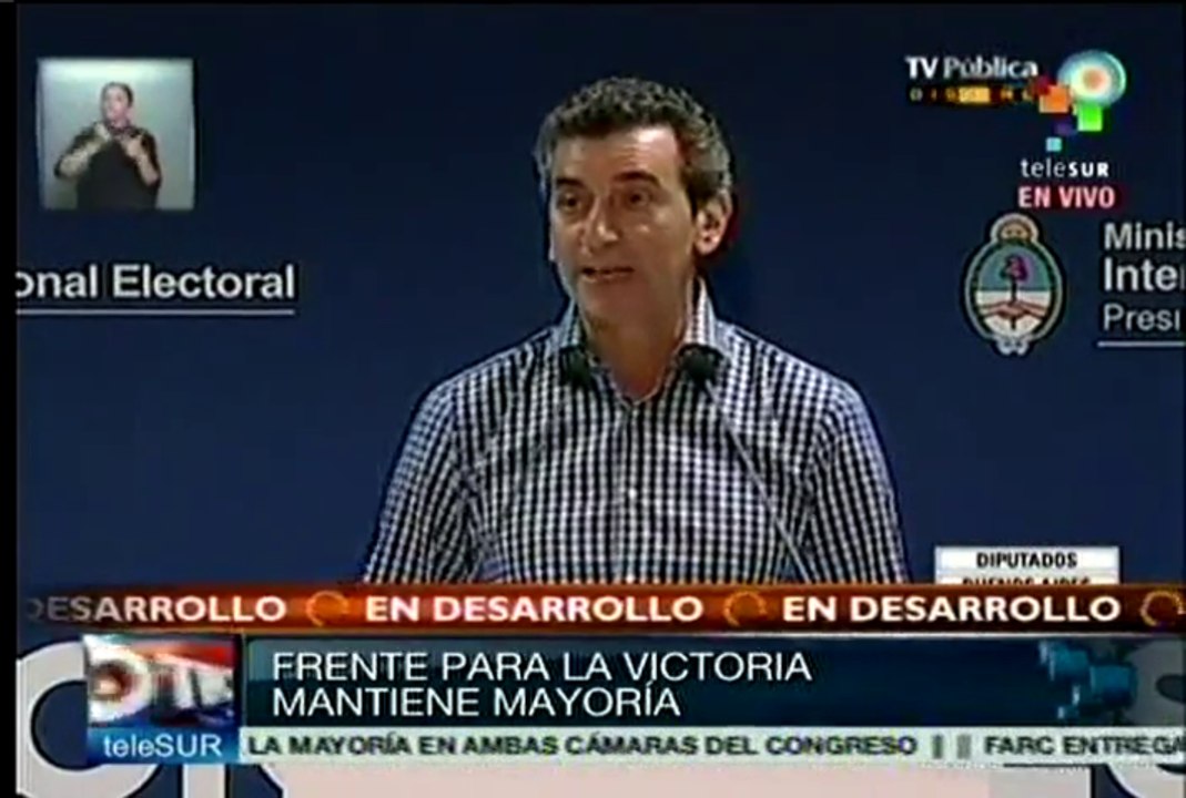 Elecciones legislativas argentinas confirman triunfo de FPV