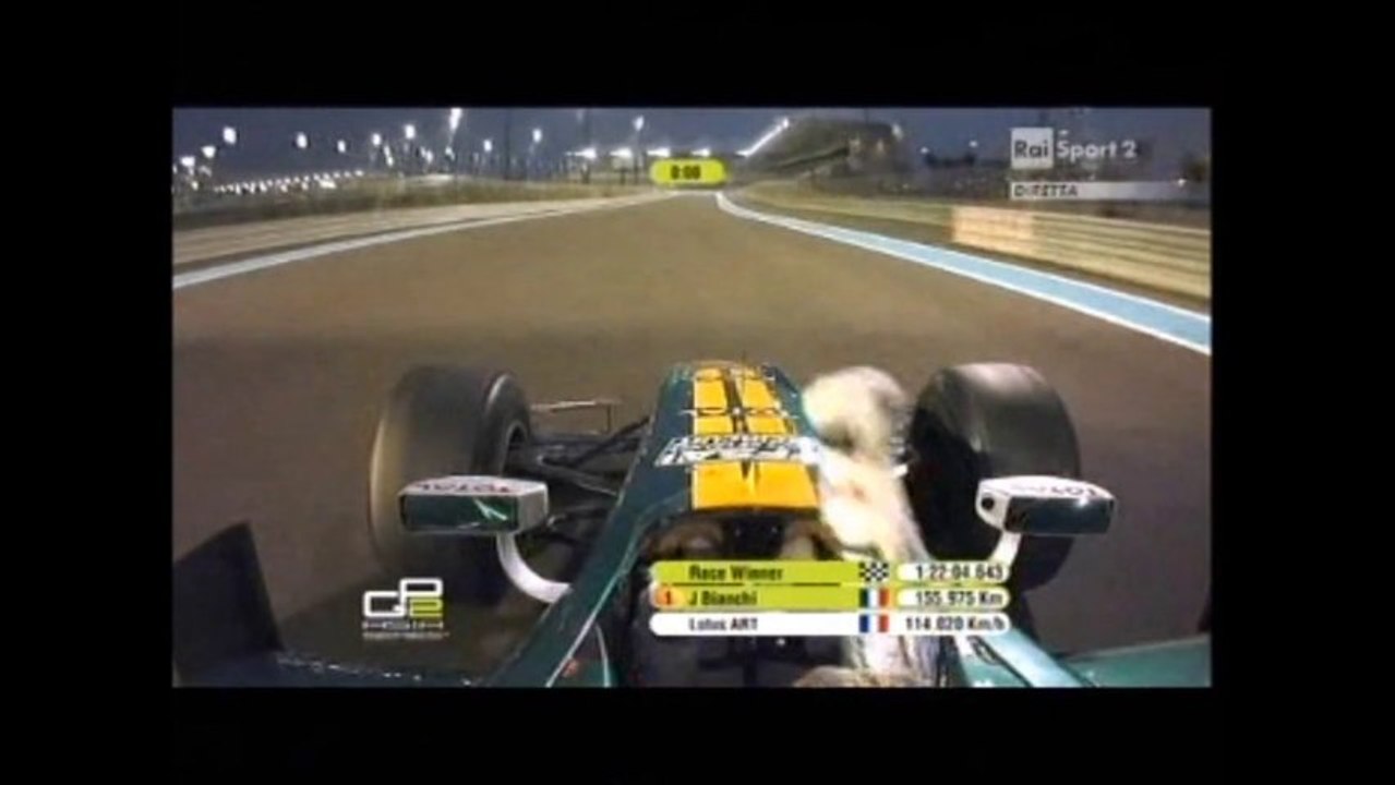 Jules Bianchi in action in GP2: Abu Dhabi 2011