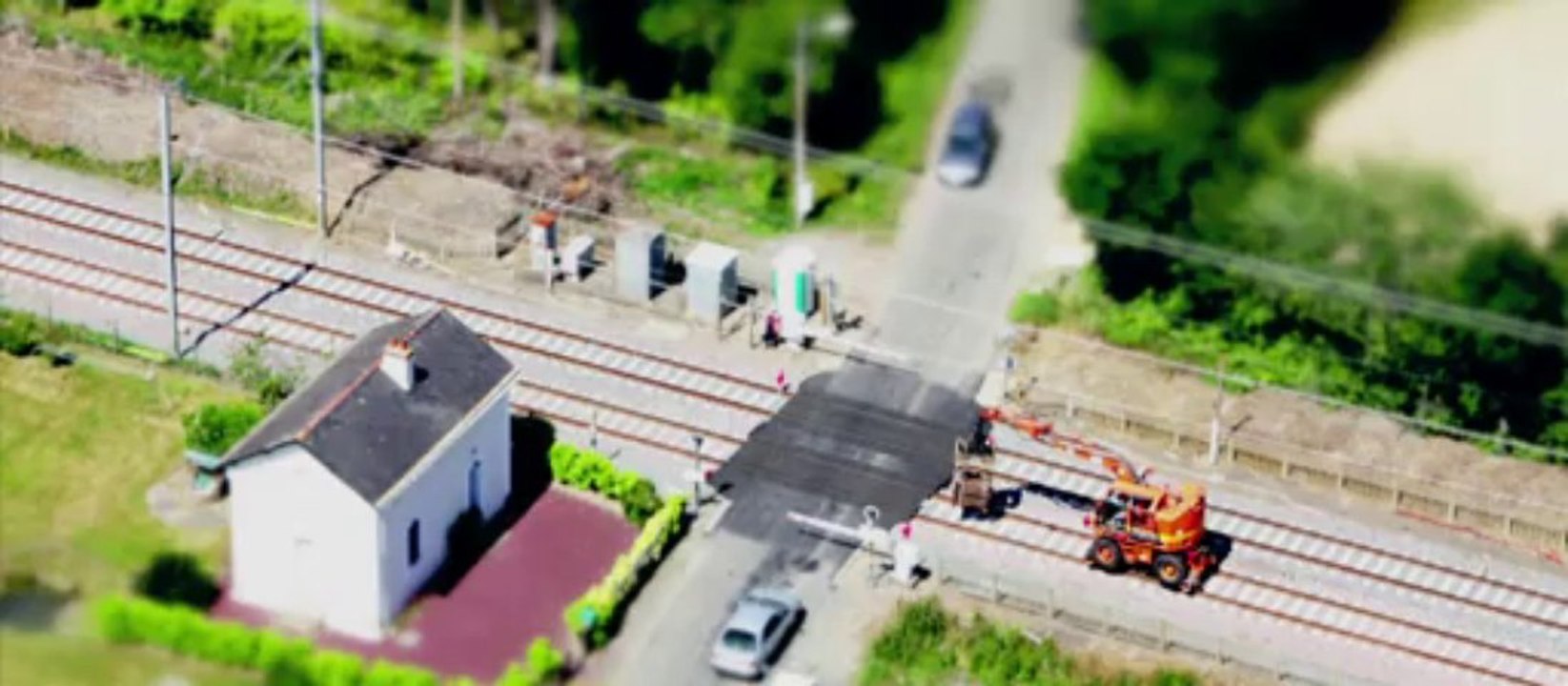 Réseau Ferré de France - Chantier de rénovation de la voie ferrée Lorient/Quimper