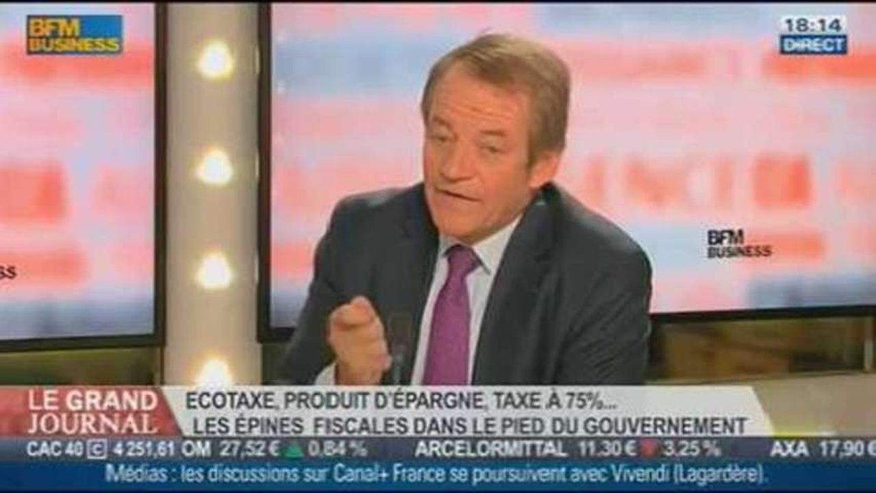 Dominique Lefebvre, vice-président de la commission des finances à l'assemblée dans Le Grand Journal - 28/10 1/4