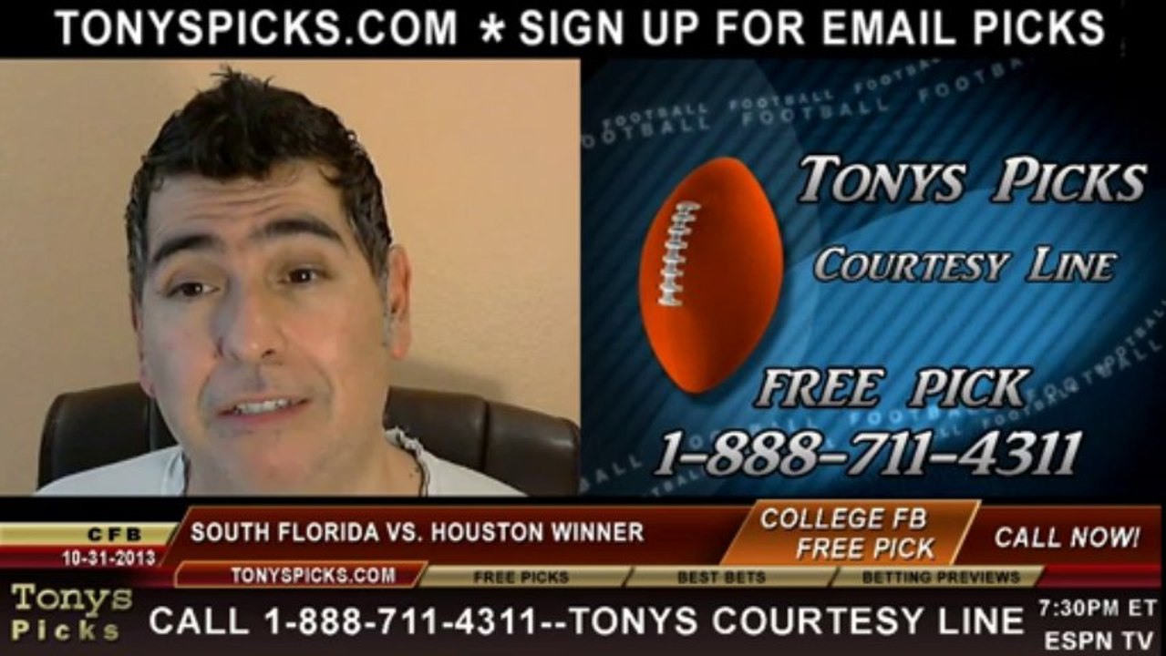 Houston Cougars vs. South Florida Bulls Pick Prediction NCAA College Football Odds Preview 10-31-2013