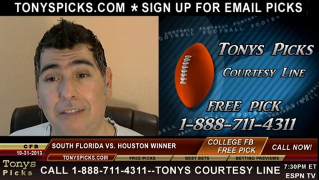 Houston Cougars vs. South Florida Bulls Pick Prediction NCAA College Football Odds Preview 10-31-2013