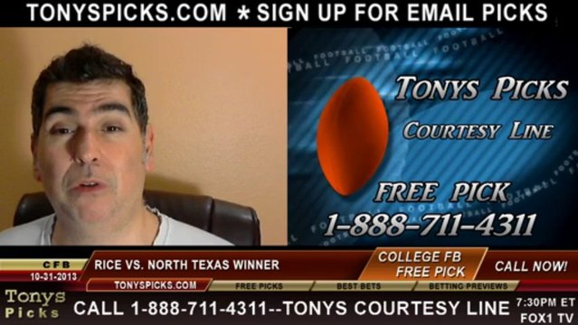 North Texas Mean Green vs. Rice Owls Pick Prediction NCAA College Football Odds Preview 10-31-2013