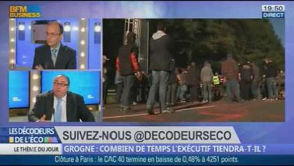 Grogne: combien de temps l'exécutif tiendra-t-il ? dans Les décodeurs de l'éco - 28/10 3/5