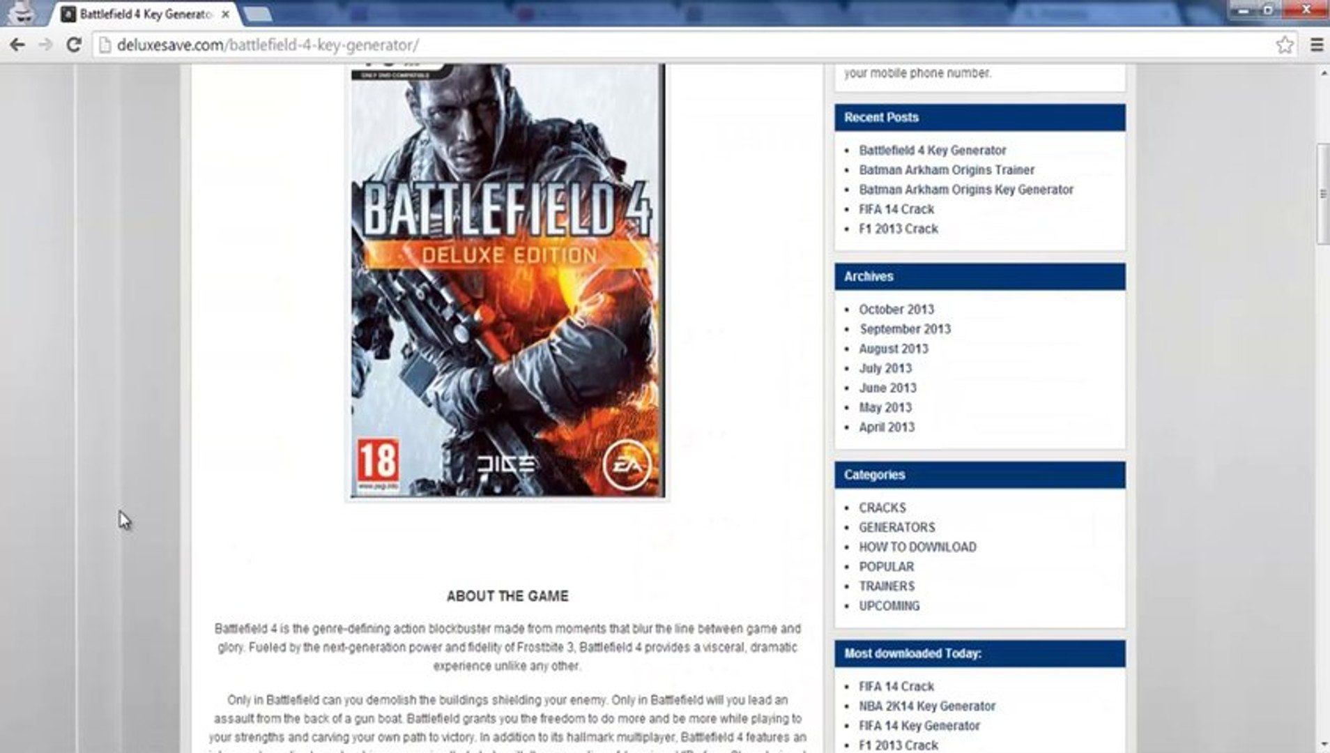 Battlefield 4 Key generator [Activation key for game] - video Dailymotion