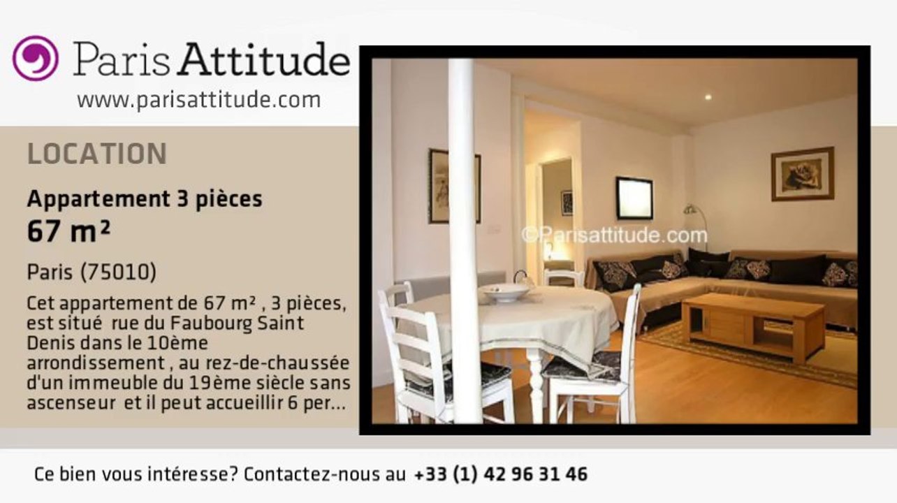 Appartement 2 Chambres à louer - Faubourg St Martin, Paris - Ref. 6658